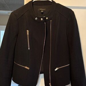 Ann Taylor Black Textured Blazer